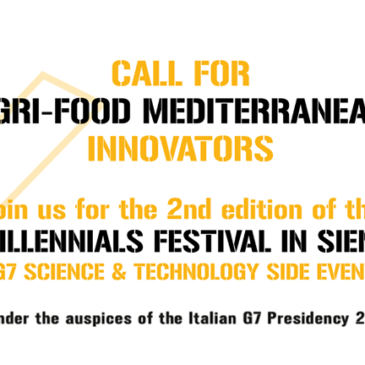 Call for Agrifood Mediterranean Innovators, Millennials Festival 2017