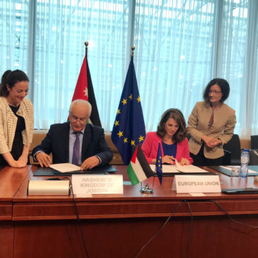 Signature of the EU-Jordan agreement, Brussels, July 10, 2017