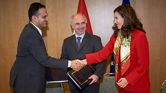 Signing ceremony of the Agreement between the EU and the Arab Republic of Egypt, Brussels, 27 October, 2017