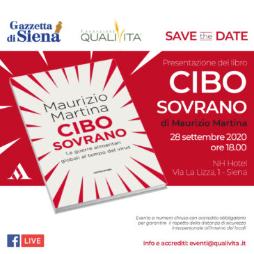 Riccaboni ospite alla presentazione del libro di Martina “Cibo Sovrano”