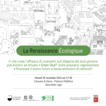 Fra l’Allegoria del Buongoverno e il Green Deal: Riccaboni e Bastianoni intervengono alla conferenza di Renaissance Écologique (Siena, 25 novembre)