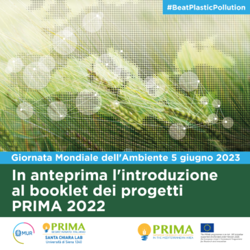 Giornata Mondiale dell’Ambiente 2023 – anteprima booklet progetti PRIMA 2022
